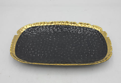 11"x4" PLATTER-GOLD/BLACK - 48/CS