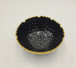 4.5"x2.5" BOWL -GOLD/BLACK-ROUND - 96/CS