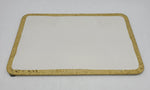 14"x9.5" PLATTER W/GOLD DESIGN-RECTANGLE - 12/CS