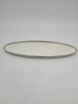 18"x5" PLATTER W/SILVER DESIGN-OVAL - 12/CS