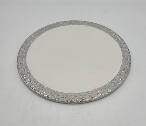 10" ROUND PLATE W/SILVER DESIGN - 24/CS