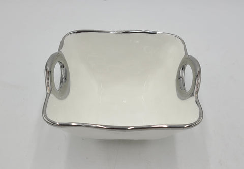 5.25"x3.5"  BOWL W/ SILVER HANDLES- 60/CS