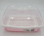 13.5"x10" - 3 PC PLASTIC COLANDER-XLARGE