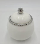 5"x2.75" SUGAR BOWL W/SILVER DOTS - 120/CS