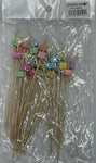 4.5" BAMBOO PICKS-CUBES-25CT