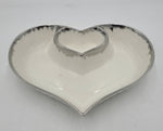 11"x8"x2.75" HEART SHAPE PLATTER W/SILVER - 24/CS