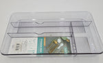 13"x7.5" CUTLERY TRAY - CLEAR