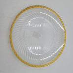 11"PLATE W/GOLD-ROUND