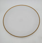 12" GLASS PLATE-GOLD RIM-ROUND