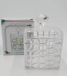 3.75"x3.25" ACRYLIC JAR W/LID-SILVER