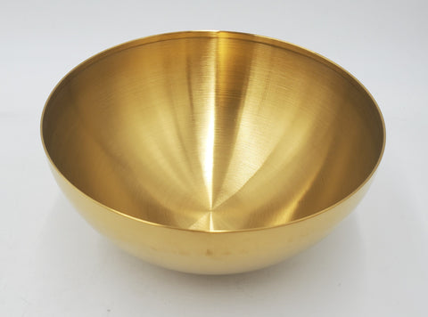 7.75"x5" S/S ROUND BOWL - GOLD