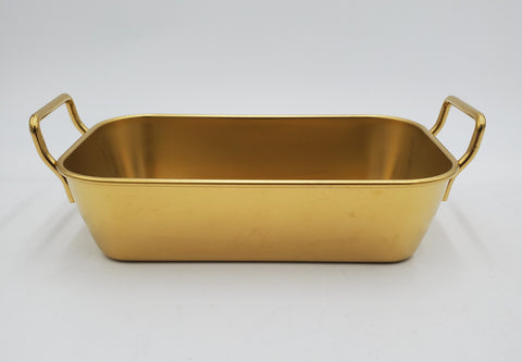 7.5"x4"x1.75" S/S RECTANGLE DISH-GOLD