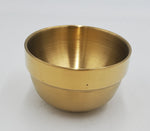 2.75"x1.5"  S/S ROUND BOWL - GOLD