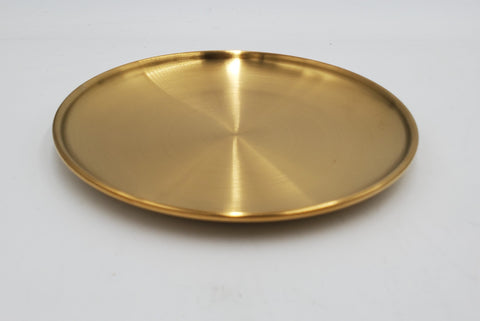 5.25" S/S ROUND PLATE - GOLD