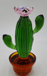 4" CACTUS GLASS DECOR