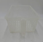 11.5"x7.5"x4.5" PLASTIC BASKET W/LID