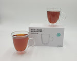 2PC DOUBLE WALL TEA GLASS - 12/CS