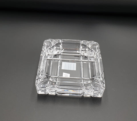 6" GLASS SQUARE  ASHTRAY - 24/CS