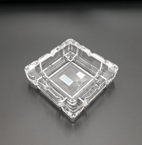 5.5" GLASS SQUARE ASHTRAY - 18/CS